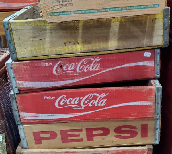 Soda wood crates
