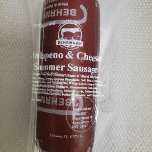 Jalapeno and Cheese Summer Sausage