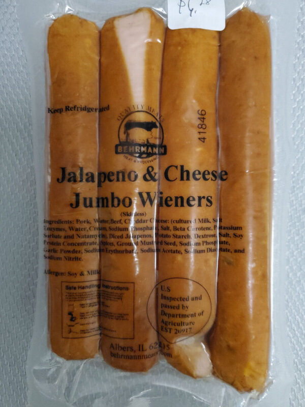 Jalapeno and Cheese Jumbo Weiners