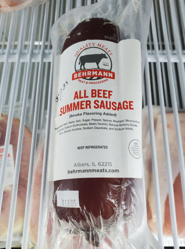 Behrmann Meats All Beef Summer Sausage