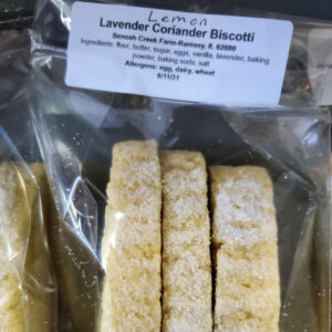Lemon Lavender Biscotti From Senoah Creek Farm