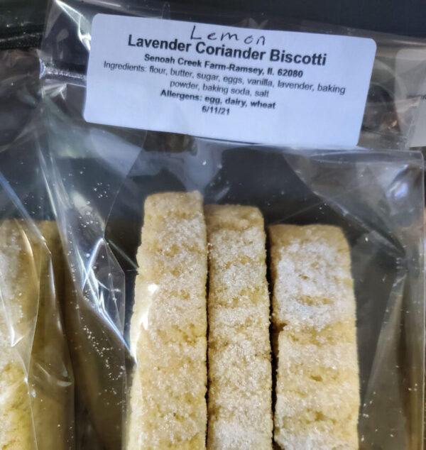 Lemon Lavender Biscotti From Senoah Creek Farm