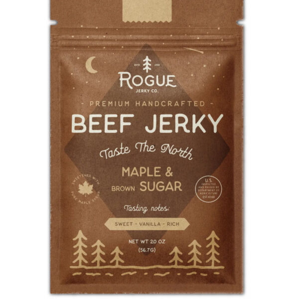 Maple & Brown Sugar Beef Jerky From Rogue Jerky Co.