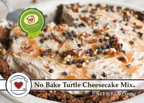 No-Bake Turtle Cheesecake Mix From Country Home Creations