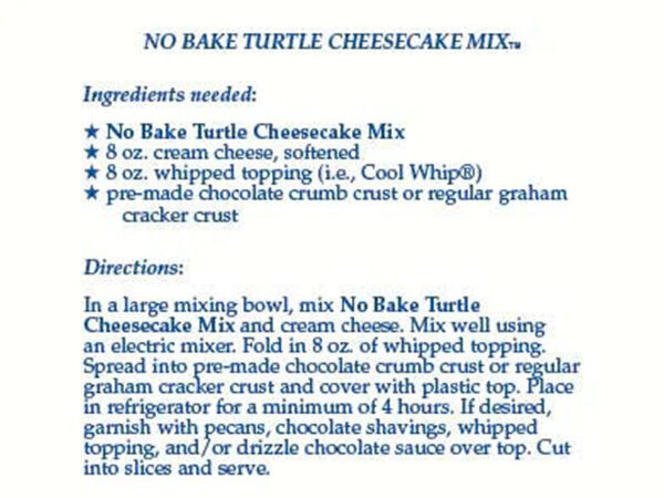 Country Home Creations - No-Bake Turtle Cheesecake Mix - Image 3